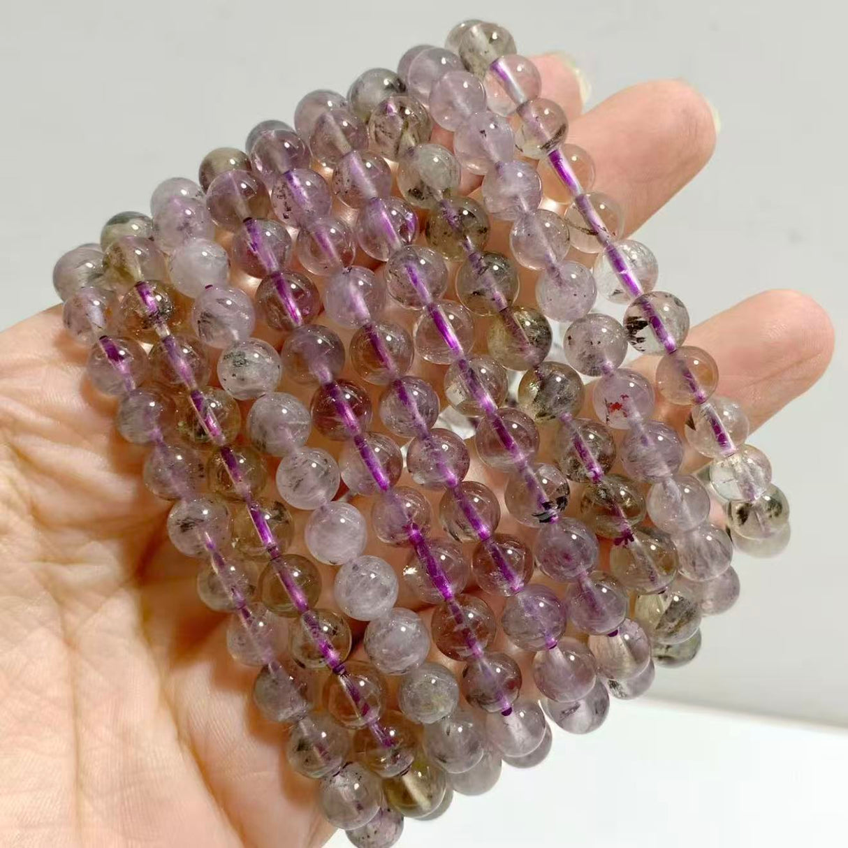 9 Pieces 7mm Auralite 23 Bracelets