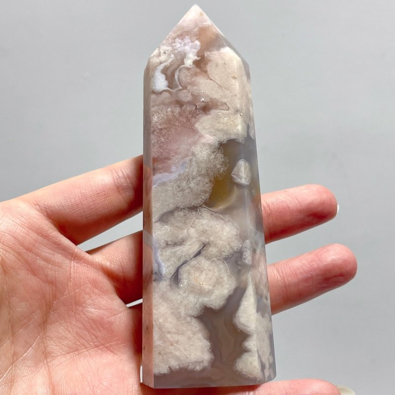 32 Pieces Fats Sakura Flower Agate Tower Points - Wholesale Crystals