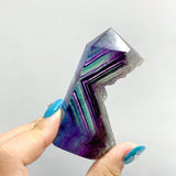 35 Pieces Rainbow Fluorite Raw Side Tower - Wholesale Crystals