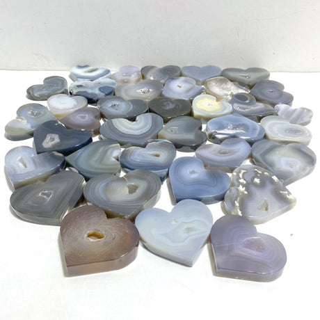 36 Pieces Geode Druzy Agate Heart -Wholesale Crystals