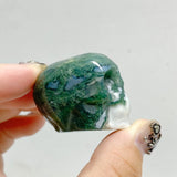 36 Pieces Moss Agate Skull Carving Closeout -Wholesale Crystals