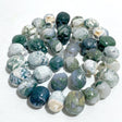 36 Pieces Moss Agate Skull Carving Closeout -Wholesale Crystals
