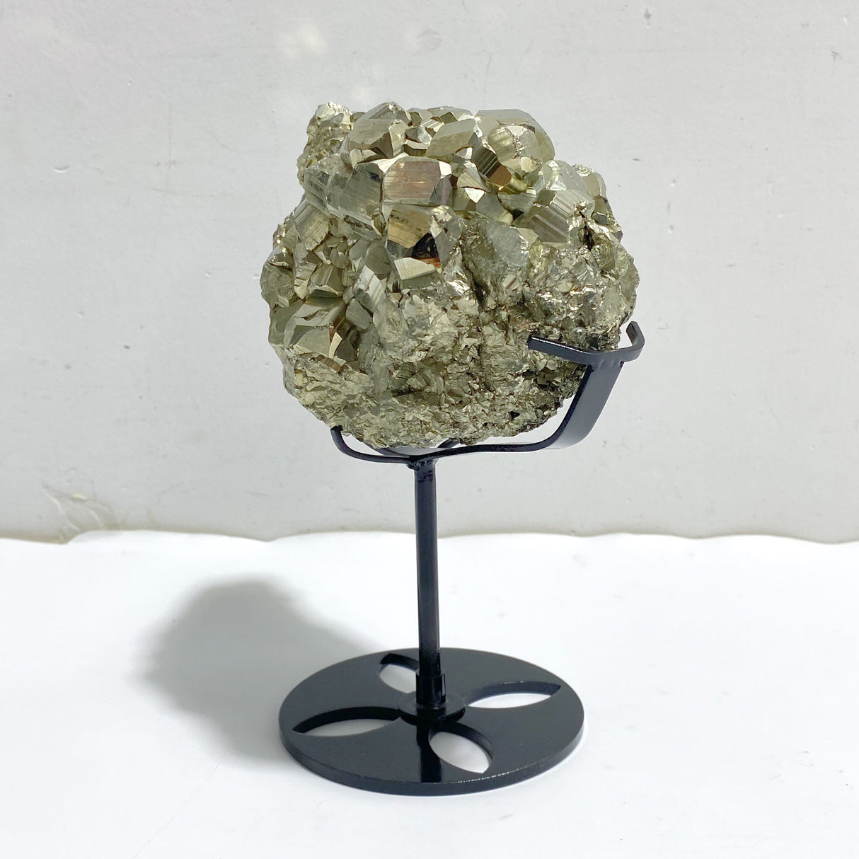 Natural Pyrite Mineral Specimen With Stand #A4