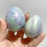 37 Pieces Aura Blue Calcite Eggs -Wholesale Crystals