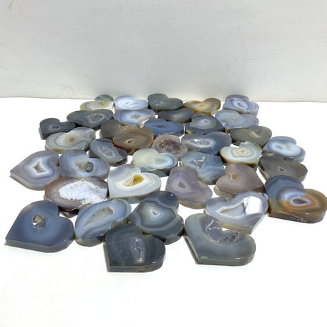 37 Pieces Geode Druzy Agate Heart -Wholesale Crystals
