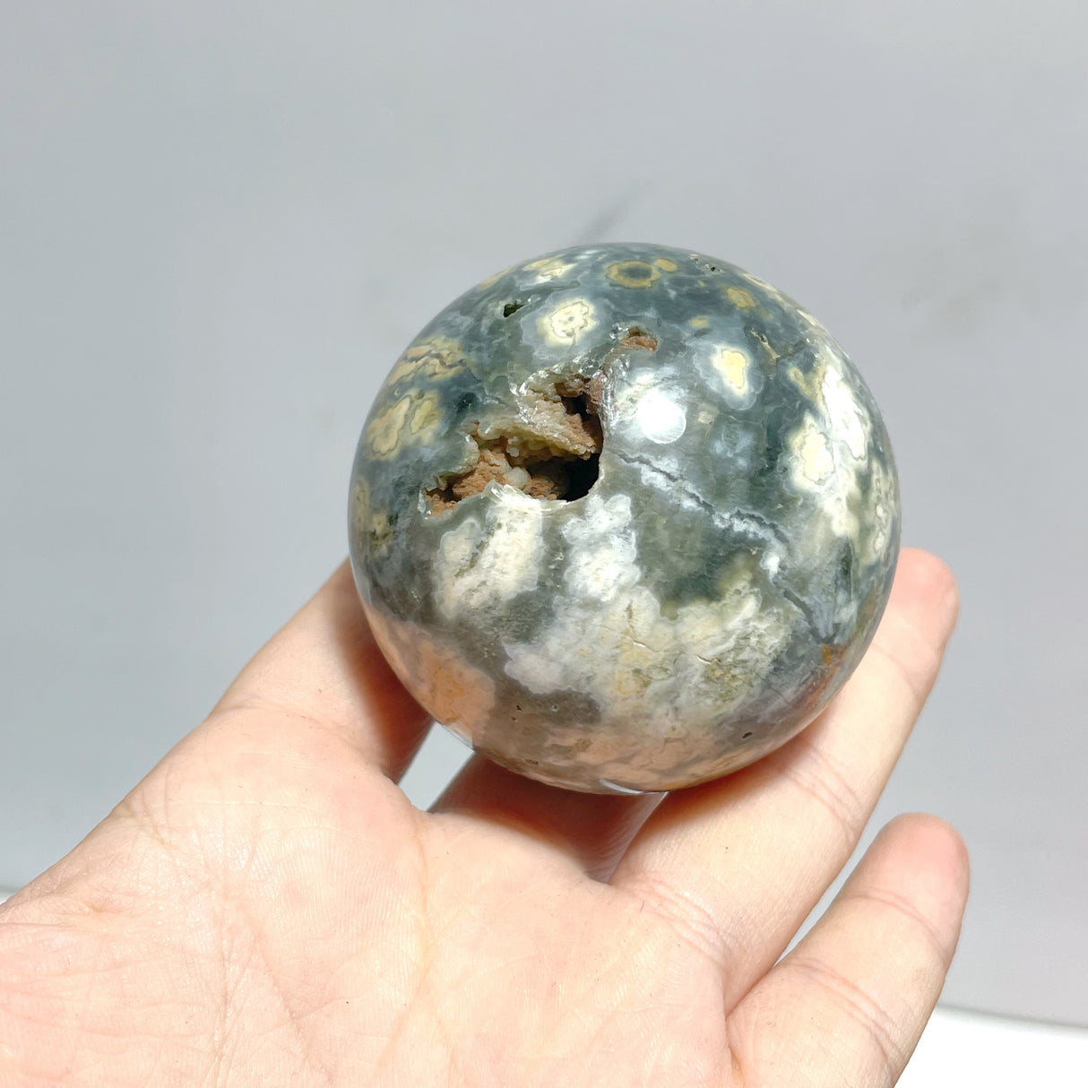 15 Pieces 6th Vein Ocean Jasper Spheres Balls