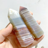 38 Pieces Stripe Agate Tower Points -Wholesale Crystals