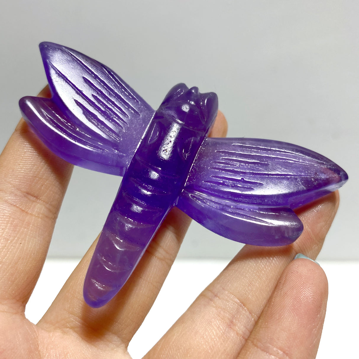 6 Types Dragonfly Crystal Carving Wholesale Caribbean Calcite Rose Quartz