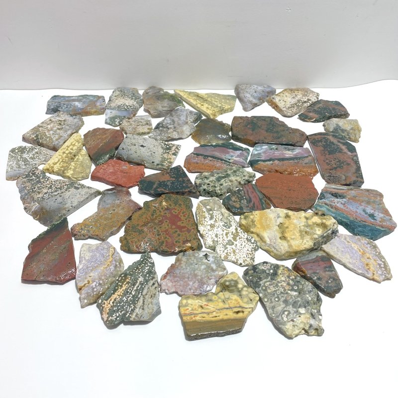 39 Pieces Beautiful 8th Vein Ocean Jasper Slab - Wholesale Crystals