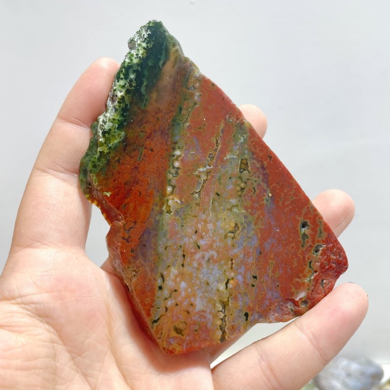 39 Pieces Beautiful 8th Vein Ocean Jasper Slab - Wholesale Crystals