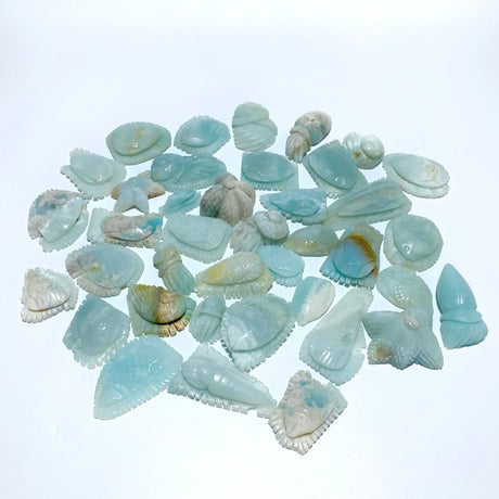 39 Pieces Caribbean Calcite Sea Animals Carving - Wholesale Crystals