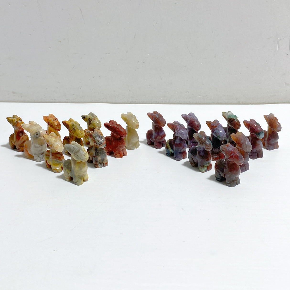 Mini Crazy Agate Ocean Jasper Sheep Carving Wholesale