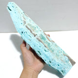 5 Pieces Large Blue Hemimorphite Four-Sided Tower Raw Side