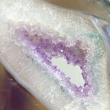 6 Pieces Beautiful Large Amethyst Mixed Geode Druzy Agate Slabs