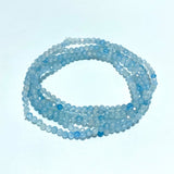 3MM Multi - Faceted Crystal Flash Bead Bracelets Necklace Wholesale Labradorite Sunstone Aquamarine - Wholesale Crystals