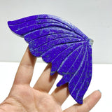 4 Pairs Lapis Lazuli Butterfly Wing Carving With Stand - Wholesale Crystals