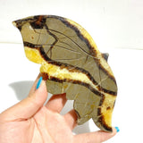 4 Pairs Septarian Butterfly Wing Carving With Stand 1 - Wholesale Crystals