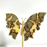 4 Pairs Septarian Butterfly Wing Carving With Stand 1 - Wholesale Crystals