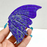 4 Pairs Small Lapis Lazuli Butterfly Wing Carving With Stand - Wholesale Crystals