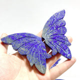 4 Pairs Small Lapis Lazuli Butterfly Wing Carving With Stand - Wholesale Crystals
