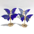 4 Pairs Small Lapis Lazuli Butterfly Wing Carving With Stand - Wholesale Crystals