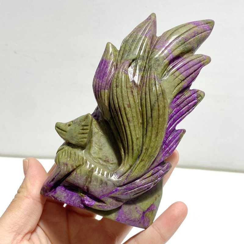 4 Pieces Atlantisite Nine - tailed Fox Carving - Wholesale Crystals