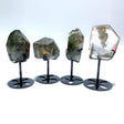 4 Pieces Garden Quartz Free Form With Stand - Wholesale Crystals