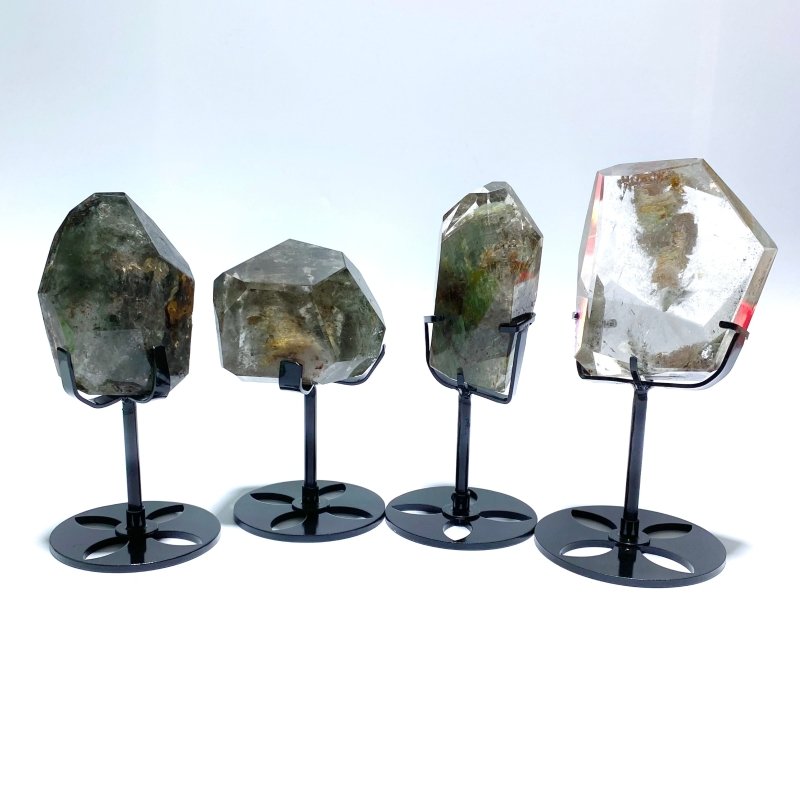 4 Pieces Garden Quartz Free Form With Stand - Wholesale Crystals