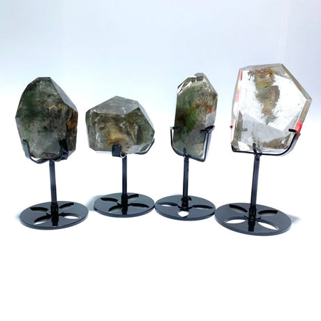 4 Pieces Garden Quartz Free Form With Stand - Wholesale Crystals
