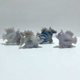 4 Pieces Geode Druzy Agate Fish with Pig&Calf Head Carving - Wholesale Crystals