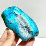 4 Pieces High Quality Beautiful Polished Chrysocolla Mixed Malachite Free Form 2 - Wholesale Crystals