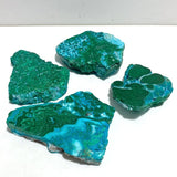 4 Pieces High Quality Chrysocolla Mixed Malachite Slab Specimen 6 - Wholesale Crystals