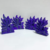 4 Pieces Lapis Lazuli Nine-tailed Fox Carving -Wholesale Crystals