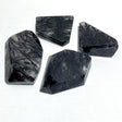 4 Pieces Large Black Tourmaline Free Form - Wholesale Crystals