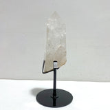 4 Pieces Large Clear Quartz Point With Rainbow Raw Bottom With Stand 3 - Wholesale Crystals