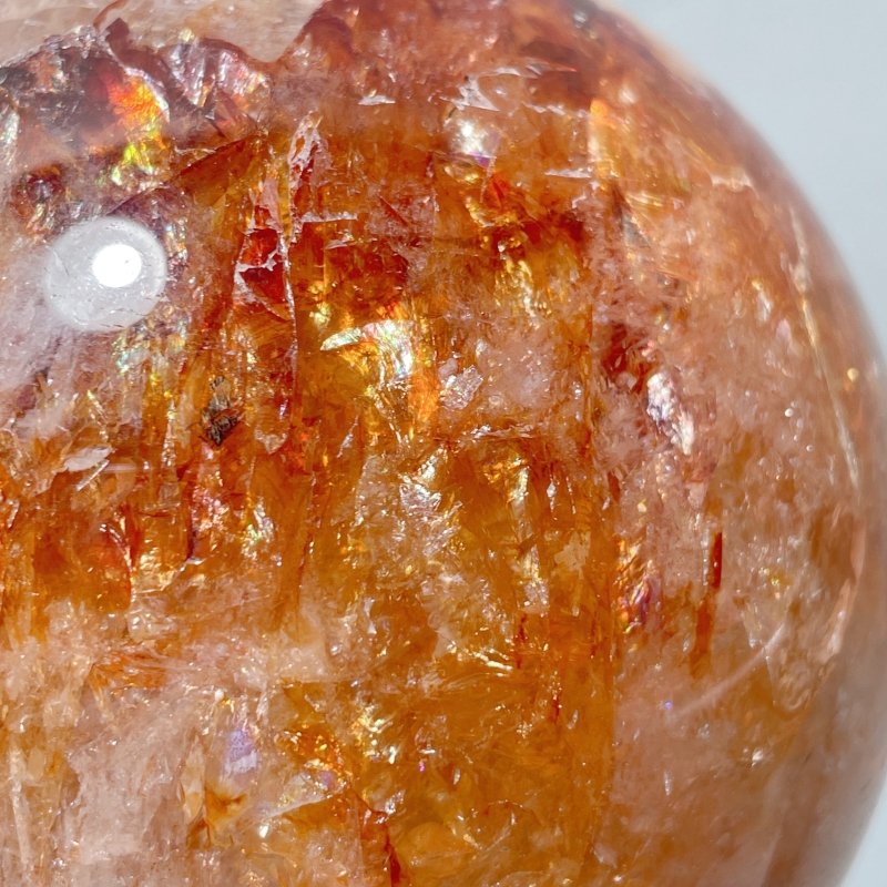 4 Pieces Large Fire Quartz Spheres - Wholesale Crystals