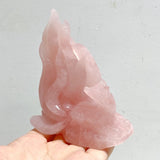 4 Pieces Rose Quartz Nine-tailed fox Carving -Wholesale Crystals