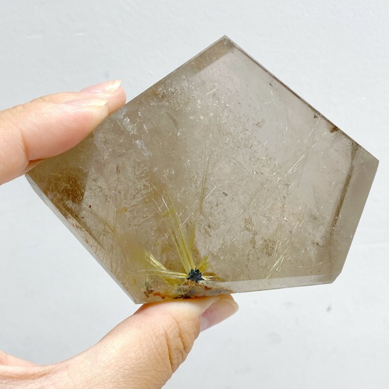4 Pieces Rutile Quartz Free Form With Stand -Wholesale Crystals