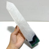 4 Pieces Tall Green Moss Agate Points - Wholesale Crystals