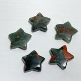 4 Types 3CM Star Carving Wholesale Africa Blood Stone Blue Sandstone -Wholesale Crystals