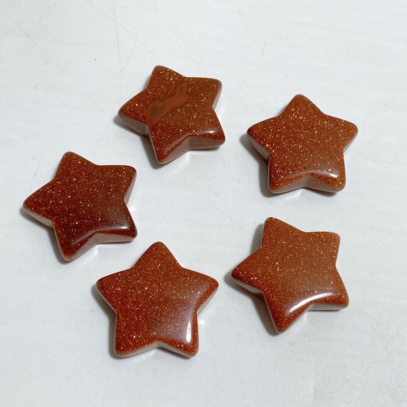 4 Types 3CM Star Carving Wholesale Africa Blood Stone Blue Sandstone -Wholesale Crystals