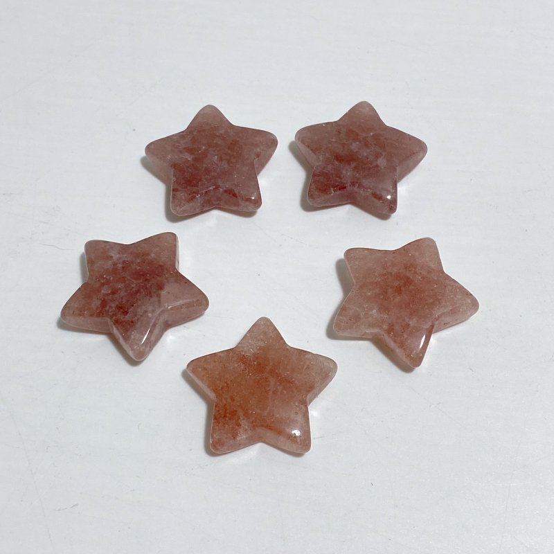 4 Types 3CM Star Carving Wholesale Africa Blood Stone Blue Sandstone -Wholesale Crystals