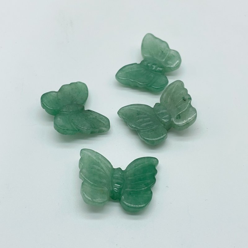 4 Types Mini Butterfly Carving Moss Agate Green Aventurine Wholesale -Wholesale Crystals