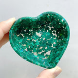 40 Pieces Different Materials Gravel Chips Mixed Heart Shape Bowl Carving - Wholesale Crystals
