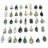 40 Pieces Vein Ocean Japser Pendant - Wholesale Crystals