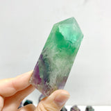 22 Pieces Feather Fluorite Four-sided Points