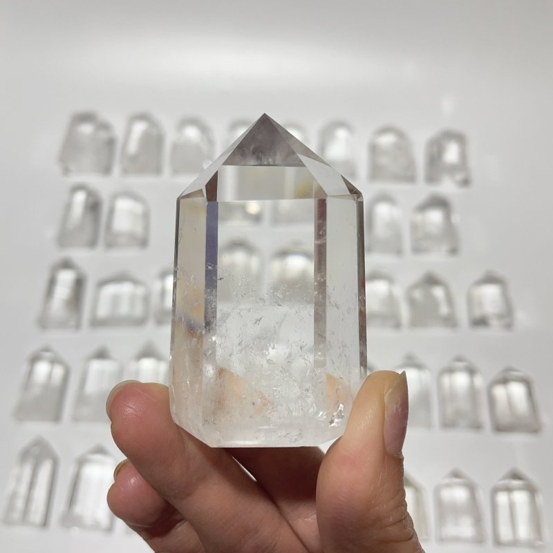 44 Pieces Fat Clear Quartz Tower -Wholesale Crystals