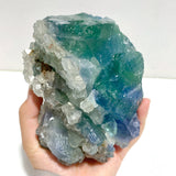 5 Pieces Large Raw Blue Fluorite Mixed Calcite Specimen For Collection