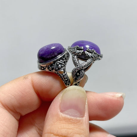 45 Pieces Charoite Different Styles Ring 3 - Wholesale Crystals