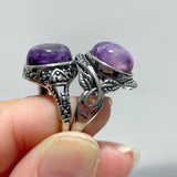 45 Pieces Charoite Different Styles Ring 3 - Wholesale Crystals
